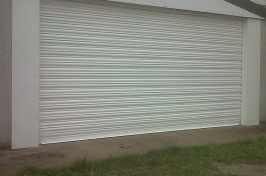 white roller garage door