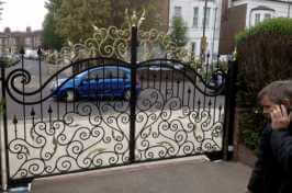 ornate bespoke electric driveway gates