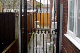 ornate side gate